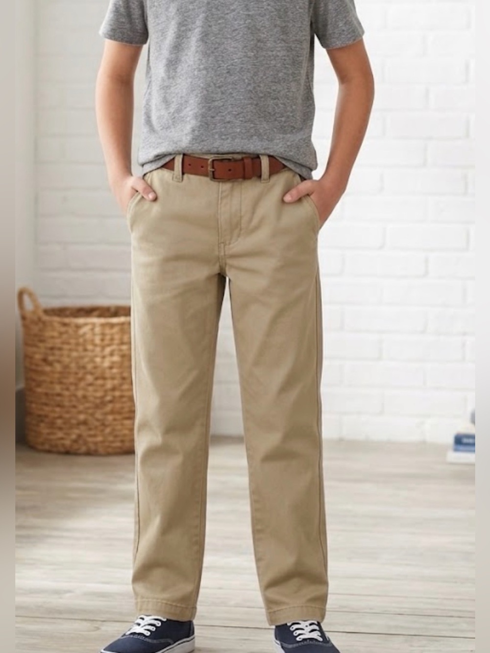 Cat & Jack Classic Khaki Straight-Leg Pants